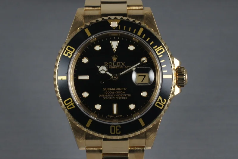 Rolex Watches – The Luxury You Deserve –2003 Rolex Submariner  16618 with Black Dial