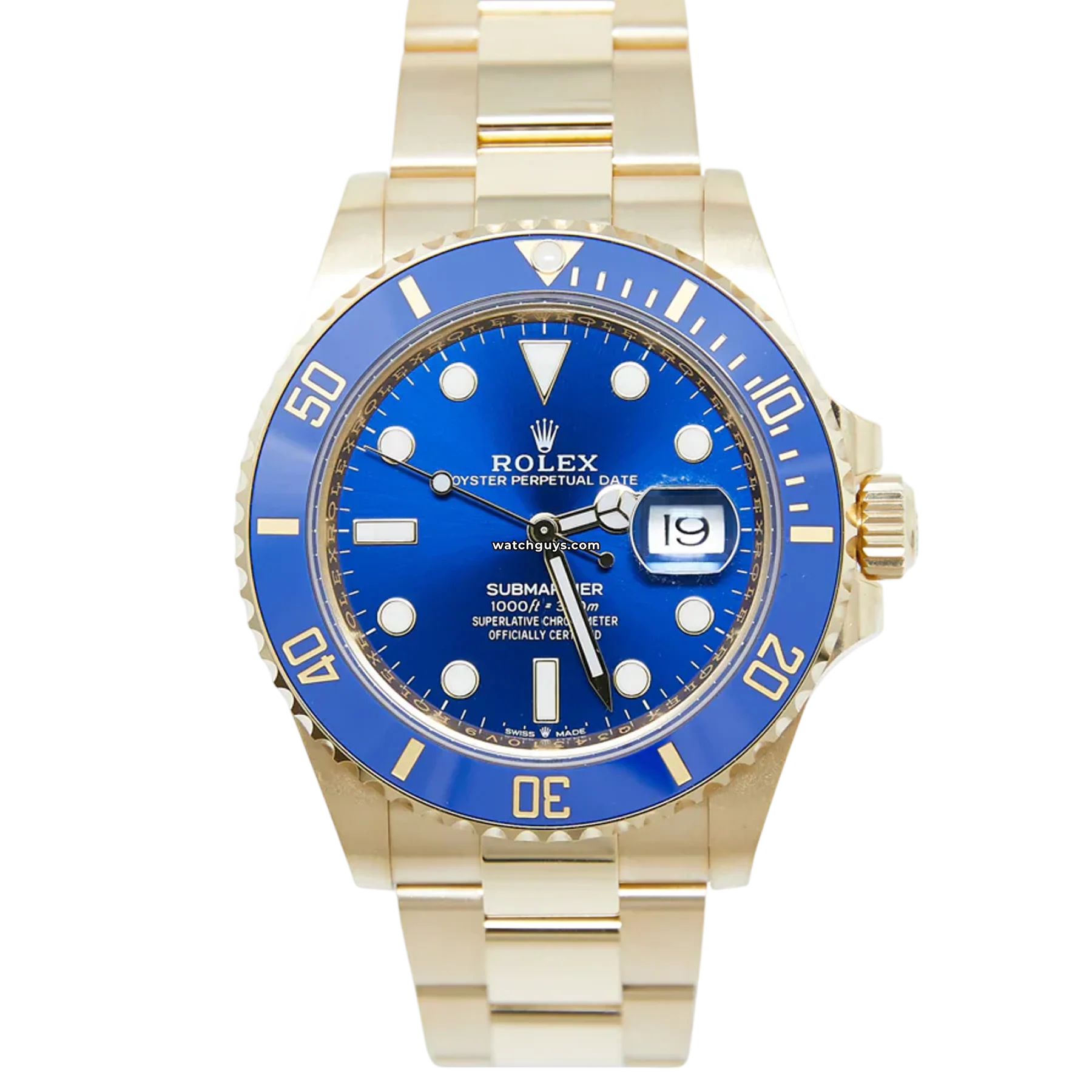 Luxury Rolex Watches for the Elite –Rolex Submariner 126618LB Blue 18K Yellow Gold