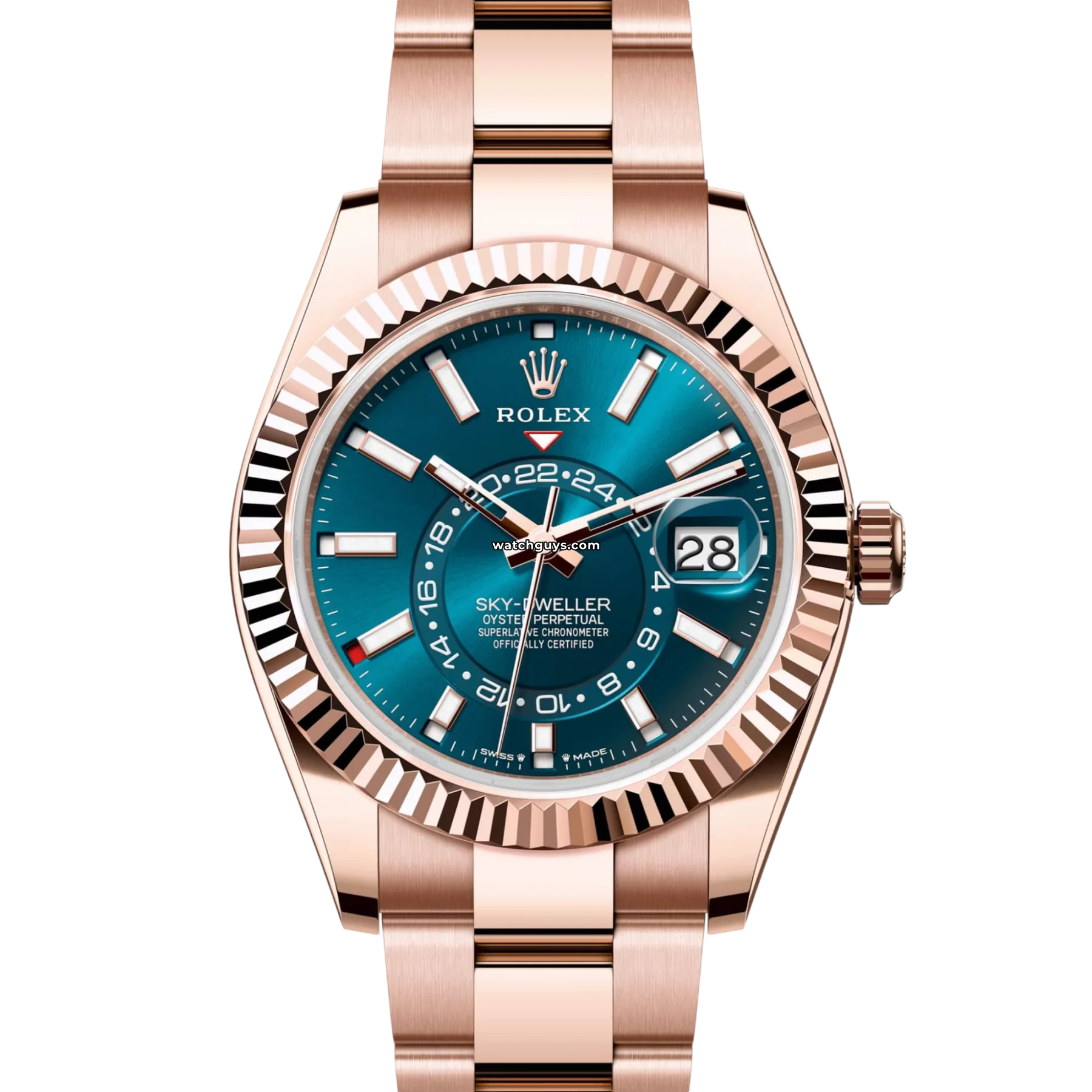 Rolex Watches – An Investment in Luxury –Rolex Sky-Dweller 336935 Everose Blue Green