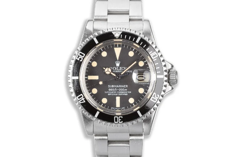 Own a Piece of History with Rolex Watches –1977 Rolex Submariner 1680 with Creamy Lume Plots