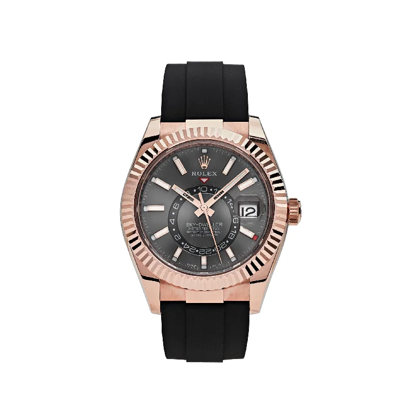 Rolex Watches: The Mark of True Craftsmanship –Rolex Sky-Dweller 326235 Rose Gold Rhodium Dial