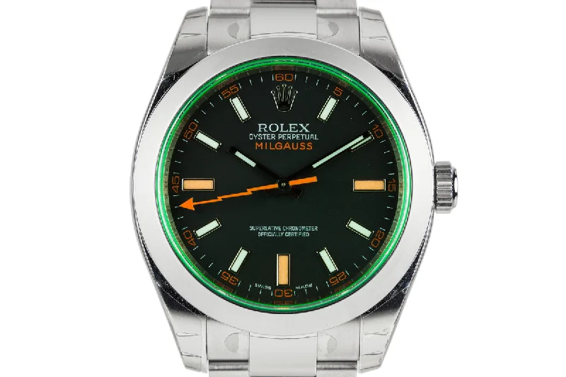 Find Your Dream Rolex Watch Today –2008 MINT Rolex Milgauss 116400V with Box and Papers